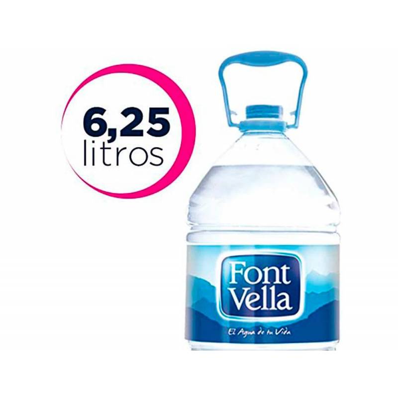 Agua Mineral Natural Font Vella Botella De 6 25L 59187