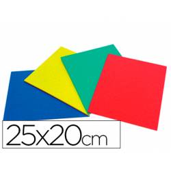 Caucho Alfombrilla color plancha 25x20 cm para punzon
