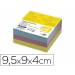 Recambio marca liderpapel multitaco colores tamaño 95x90x40 mm