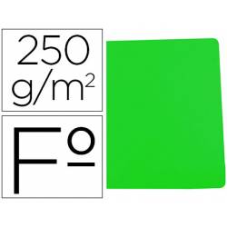 Subcarpeta Gio Folio 250 gr Cartulina verde