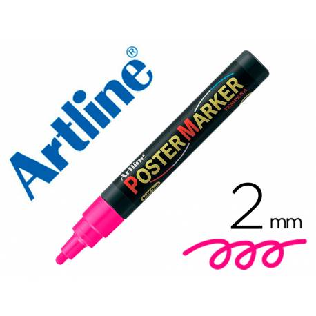 Rotulador artline poster marker epp-4-ros flu punta redonda 2 mm rosa fluor