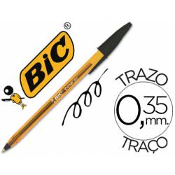 Boligrafo Bic Cristal Naranja color negro 0.30 mm