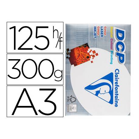 Papel multifuncion laser color DCP Din A3 300 g/m2 (72404)