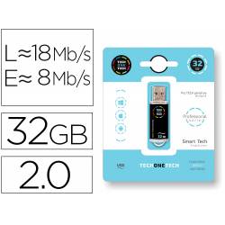 MEMORIA USB TECH ON TECH SERIE PROFESIONAL TECH BLACK 32 GB