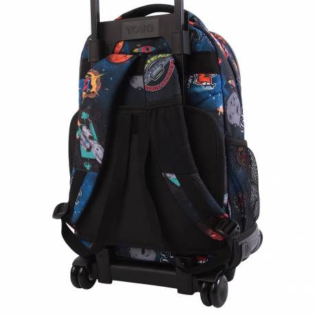 Mochila escolar Totto renglones con ruedas 37x52x25cm (MA03ECO006-2120P-2CJ)