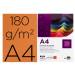Cartulina Liderpapel naranja fuerte a4 180 g/m2