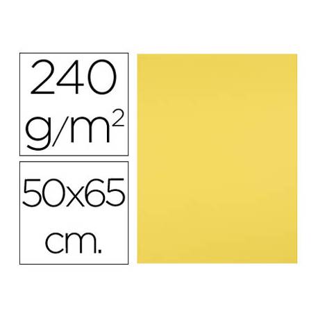 Cartulina Liderpapel color amarillo limon 240 g/m2