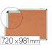 VITRINA DE ANUNCIOS MARCA BI-OFFICE FONDO CORCHO DE INTERIOR MARCO DE ALUMINIO 720X981 MM