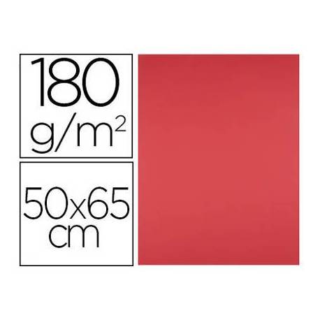 Cartulina Color Rojo Liderpapel 50x65 cm 185 gr