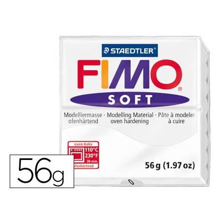 Pasta para modelar Staedtler Fimo Soft color blanco