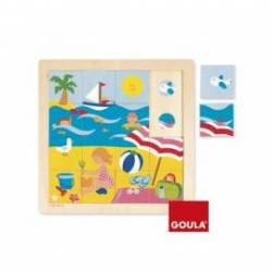 Puzzle Verano a partir de 2 años 16 piezas marca Goula