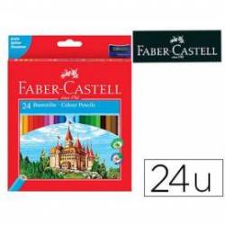 Lapices de colores Faber-Castell hexagonal caja 24 unidades