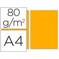 Papel color Liderpapel naranja A4 80 g/m2 100 hojas