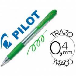 Boligrafo Pilot Super Grip verde 0,4 mm