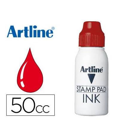 Tinta tampon Artline rojo 50 cc