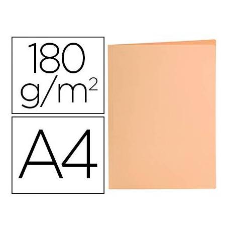 Subcarpeta cartulina Liderpapel Din A4 color Naranja pastel 180g/m2
