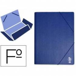 Carpeta lomo flexible gomas con solapas Liderpapel Folio azul