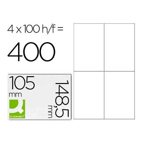 Etiquetas Adhesivas marca Q-Connect 105 x 148,5 mm