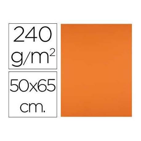 Cartulina Liderpapel naranja 240 g/m2