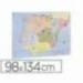 Mapa mural faibo españa y portugal autonomico plastificiado enrollado 98x134 cm