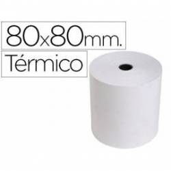 Rollo sumadora exacompta termico 80 mm x 80 mm 55 g/m2 sin bisfenol a.