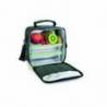 BOLSA PORTA ALIMENTOS MARCA IBILI LUNCH AWAY GREEN TERMICA CON ASA INCLUYE 2 RECIPIENTES CON TAPA HERMETICA Y BANDEJA