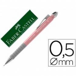 Portaminas Faber Castell Apollo Retractil 0,5 mm Rosa claro
