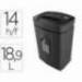 DESTRUCTORA DE DOCUMENTOS Q-CONNECT KF17109 SEGURIDAD P4 CAPACIDAD DE CORTE 14 H CLIPS GRAPAS TARJETAS Y CD