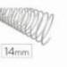 ESPIRAL METALICO Q-CONNECT COLOR BLANCO 64 5:1 14 MM 1MM CAJA DE 100 UNIDADES