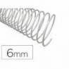 ESPIRAL METALICO Q-CONNECT COLOR BLANCO 64 5:1 6 MM 1MM CAJA DE 200 UNIDADES