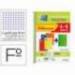 Cuaderno espiral oxford tapa extradura folio 80 hojas cuadro 4 mm con pizarra blancapack 4+1 colores clasicos.