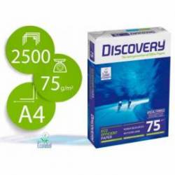 Papel multifuncion A4 Discovery Fast Pack 75 g/m2 Caja 2500 hojas (5 paquetes de 500 hojas)