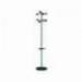 PERCHERO METALICO MARCA UNILUX ACCUEIL PIE 8 COLGADORES CON PARAGUERO Y BANDEJA GOTEO GRIS METALIZADO 177 X 38 CM