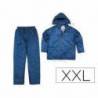 CONJUNTO DE LLUVIA DELTAPLUS 400 POLIESTER/PVC COLOR AZUL MARINO TALLA XXL