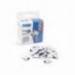 Supaclips metalicos Rapesco Blanco