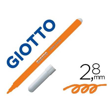 Rotulador Giotto Turbo Punta Media Lavable Naranja
