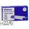 Grapas Petrus Galvanizada nº 22/6 Caja 1000 grapas