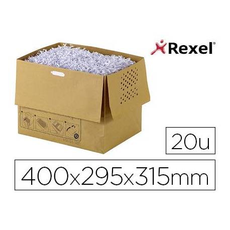 Bolsa de residuos para destructora de documentos Rexel AUTO+300X
