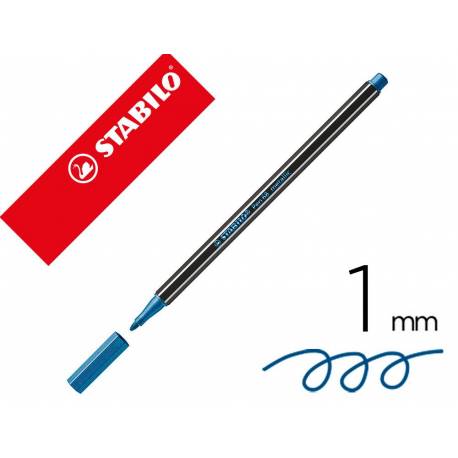 Rotulador Stabilo Acuarelable Pen 68 Azul Metalico