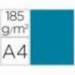 Cartulina Gvarro azul caribe A4 185 g/m2 Paquete de 50