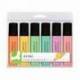 Rotulador Q-Connect Pastel Fluorescente Estuche 6 unidades