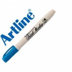 Rotulador Artline Supreme Brush Acuarelable Punta Pincel Azul