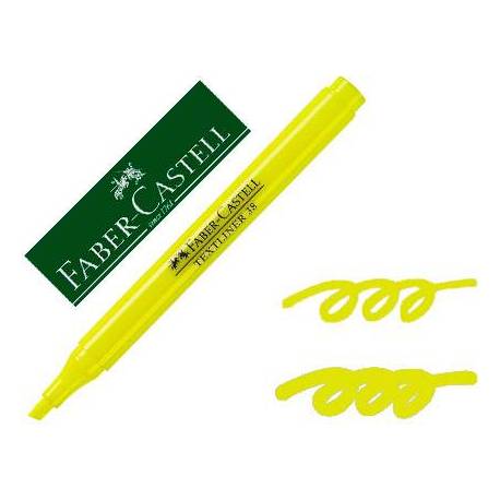 Rotulador Faber fluorescente Textliner 38 amarillo