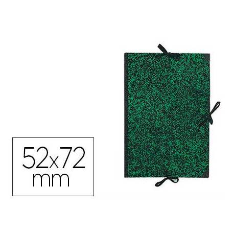 Carpeta de Dibujo Canson Classic 52x72cm Cartón Kraft con Gomas Mármol Verde
