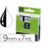 Cinta Dymo D1 Blanco Poliéster 9mmx7m