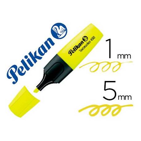 Rotulador fluorescente Marca Pelikan Amarillo trazo 1/5mm