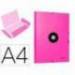 Carpeta Liderpapel Antartik Din A4 con Solapas Cartón forrado color Rosa
