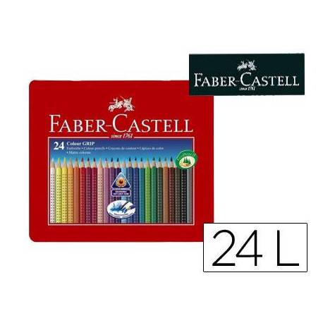 Lapices de Colores Faber Castell 24 colores Accuarelable Colour Grip 