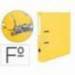 Archivador de palanca Liderpapel folio color amarillo lomo 52 mm