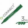 Rotulador Q-Connect punta de fibra permanente 3 mm verde